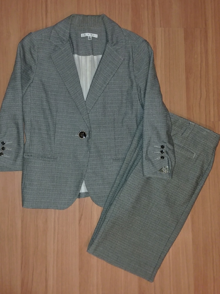 CAbi Barrister Tweed Blazer & Trouser Suit Set 6